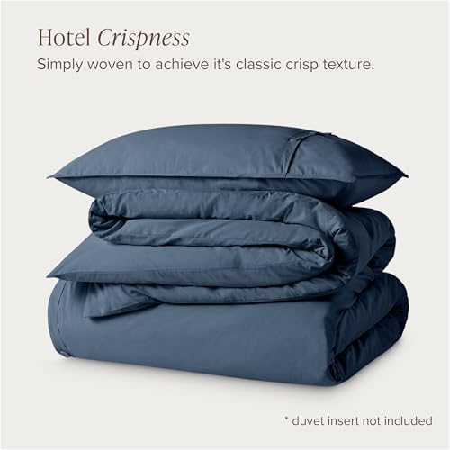 Bare Home 100% Organic Cotton Duvet Cover Set (Twin/Twin XL, Bering Sea)