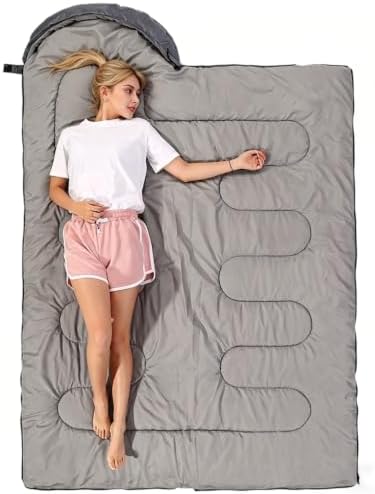 SWTMERRY Sleeping Bag 3 Seasons (Summer, Spring, Fall) Warm & Cool Weather - Lightweight,Waterproof Indoor & Outdoor Use for Kids, Teens & Adults for Hiking and Camping