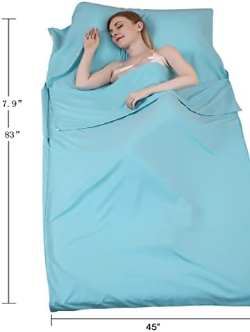 JITTY Sleeping Bag Liner 83"x45" for Travel Camping Hiking Home Hotel