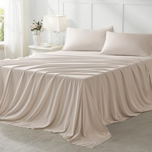 Anluoer King Size Comforter Set, 7 Piece Bed in a Bag King Bedding Sets
