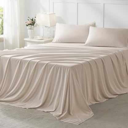 Anluoer King Size Comforter Set, 7 Piece Bed in a Bag King Bedding Sets