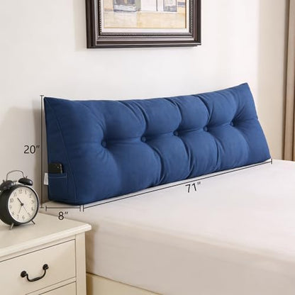 SAMTY Wedge Headboard Pillow Cal King for Bed Sitting Up, Back Pillow