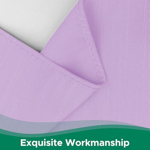 Wrap Around Bed Skirt King Size 15 Inch Drop-Elastic Dust Ruffle Violet