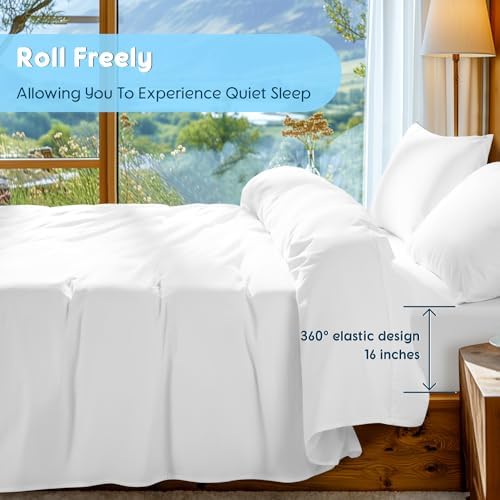SONORO KATE 1000 Series 100% Egyptian Cotton Full Sheet Set,4 Pieces