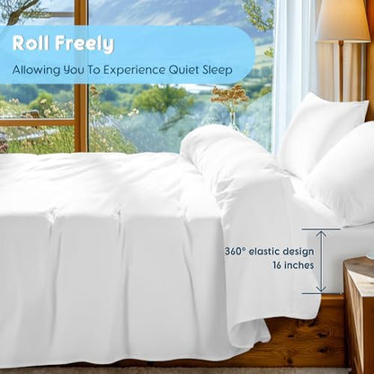 SONORO KATE 1000 Series 100% Egyptian Cotton Cal King Sheet Set,4 Pieces