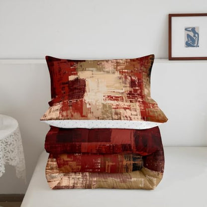 Feelyou Buffalo Check Comforter Set King Size Kids Duvet