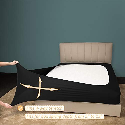 Mrs Awesome Full/Full XL Box Spring Cover Black