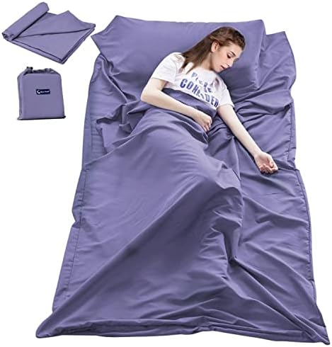Lightweight Sleep Sack, Compact Sleeping Bag Liner Travel Sheets for Hotel