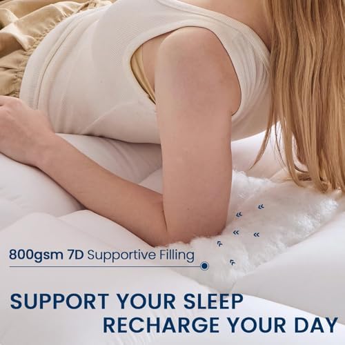 YUGYVOB King Mattress Topper Extra Thick, Cooling Plush Mattress Pad