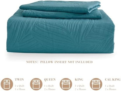 Exclusivo Mezcla Lightweight Twin Size Quilt Bedding Set, Soft Microfiber