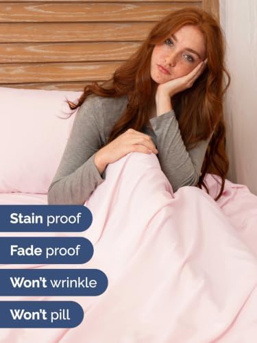 Extra Deep Pocket Full Sheet Set - Breathable & Cooling - Lavender Pink