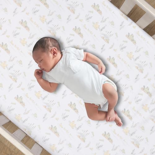 Lambs & Ivy Froggy & Friends Embroidered 3-Piece Baby Crib Bedding Set