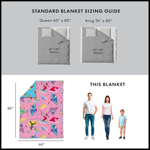 Northwest Power Rangers Retro Twin Quilted Blanket, Comfy Throw, Adults Boys Girls, Soft Lightweight Bedding for Bed, or Couch, 60 x 80 inches