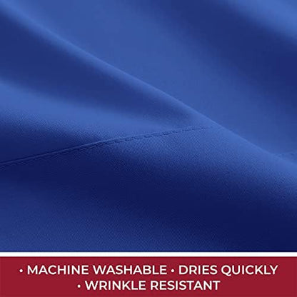 Mellanni Iconic 4-Piece, Ultra Soft Sheet Set (RV/Short Queen, Royal Blue)
