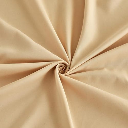 Kingnex Full Sleeper Sofa Bed Sheets for 54x72 Pull Out Sofa Bed with 4-6 Deep Pocket Soft Double Brushed 1800 Microfiber 4 Piece Bedding Set Beige