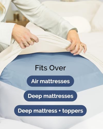 CGK Linens 2 Pack Extra Deep Twin Fitted Sheets - Off White