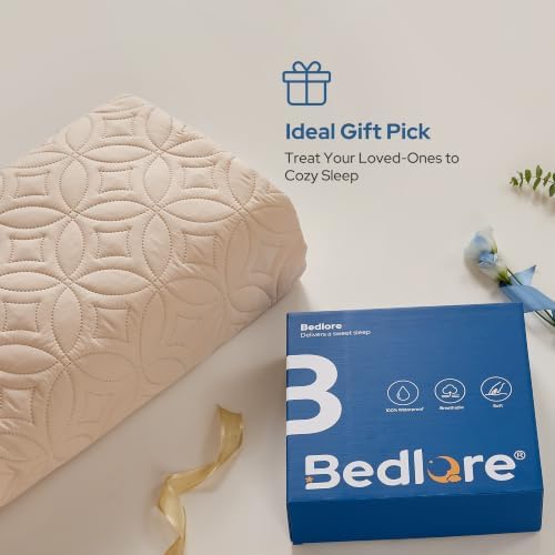 BEDLORE Waterproof Mattress Protector, Full Size Mattress Pad