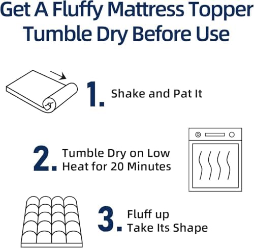 CHOPINMOON Queen Mattress Topper for Back Pain, Thick Mattress Pad Cover