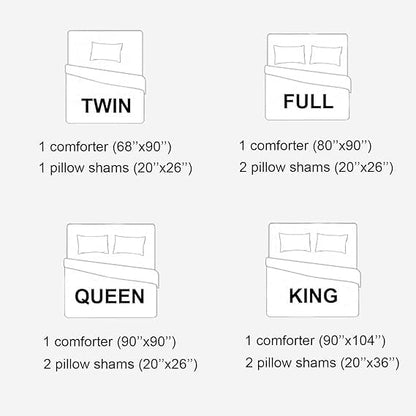 Queen Size Comforter Set 3 Piece, Sage Green, 90x90 inch