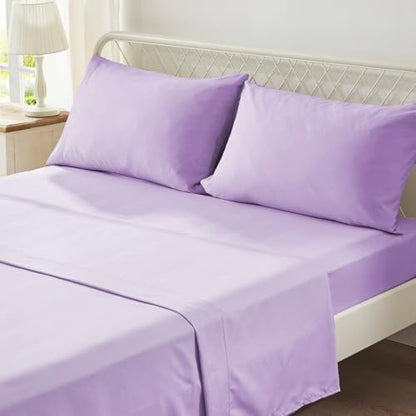 Anluoer King Size Comforter Set 7 Piece,Ruffle Bed in a Bag Bedding Sets
