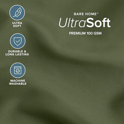 Bare Home Full Comforter Set - 1800 Ultra Soft (Full, Cypress Green)