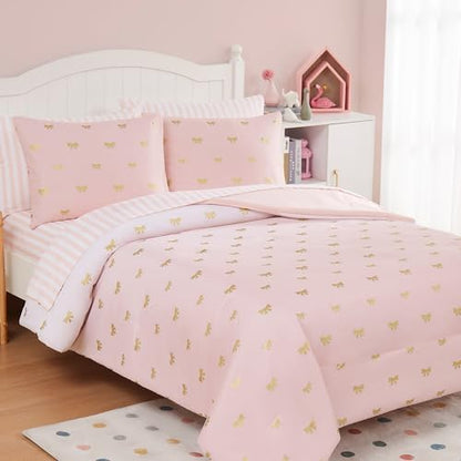 Full Size Comforter Sets for Girls-7 Pieces Soft Full Size Bedding Sets
