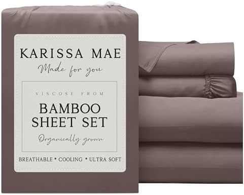 KARISSA MAE Luxury Bamboo Viscose Full Size Sheet Set