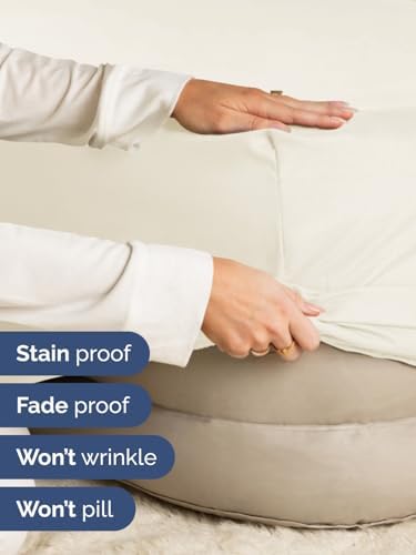CGK Linens Deep Twin XL Fitted Sheet - Dorm Room Essentials - Off White