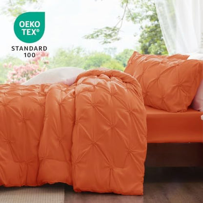 BEDELITE King Comforter Set Pumpkin,Lightweight & Soft Comforter