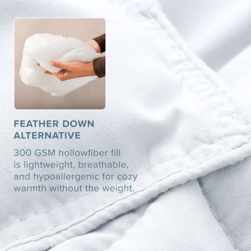 Bare Home Comforter Set - 1800 Ultra Soft (Cal King, White)