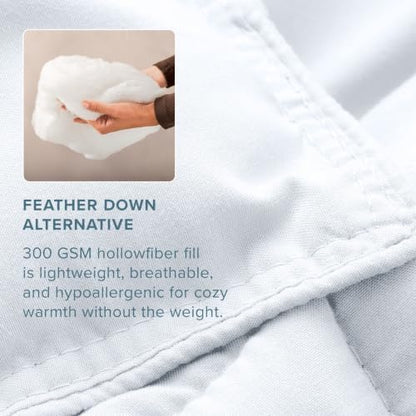 Bare Home Comforter Set - 1800 Ultra Soft (Cal King, White)