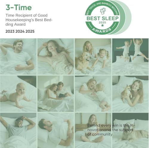 100% Real Bamboo Viscose & Lyocell Tencel Sheets Set Queen Size | Breathable & Cooling for Hot Sleeper | Luxury Silky Soft Fabric | 18" Deep Pocket with Corner Straps (White, Queen)