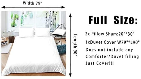 Feelyou Japanese Wave Bedding Set Full Size Kids Cherry Blossoms Comforter Cover Set for Boys Girls Teens Red Sun Hokusai Pattern Home Decor Duvet Cover Japanese Style Bedspread Cover