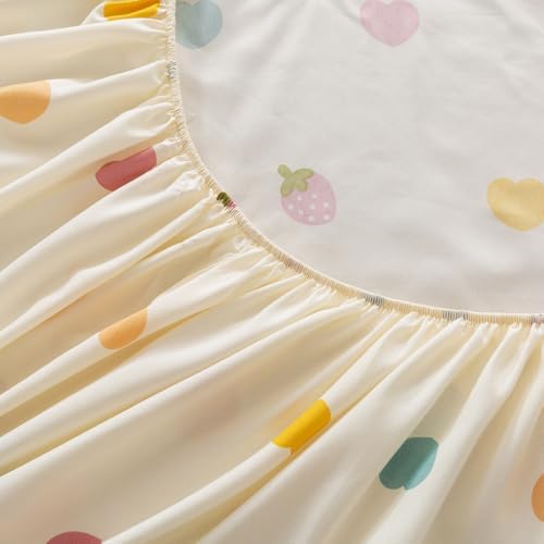 ADASMILE A & S 6Pcs Unicorn Bedding Twin for Girls Princess Rainbow Bedding
