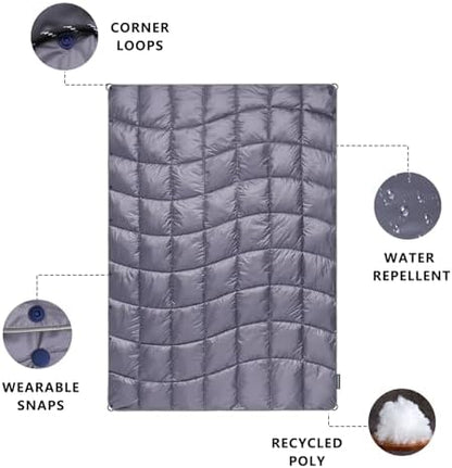 Camping Blanket Puffy Camp Blanket Large Outdoor Blanket