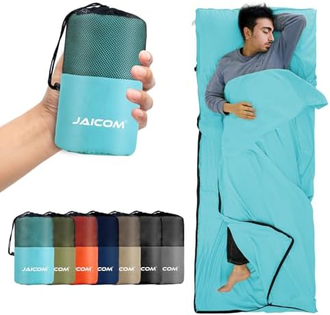 JAICOM Sleeping Bag Liner, Travel Sheets Ultralight Summer Sleeping Bag