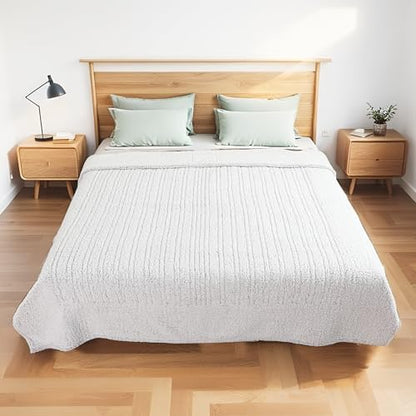 Eydna Electric Heated Blanket Full Size 72"×84" with 9 Heating Levels & 1-10Hs Auto Off，Double Sided Plush Sherpa, Energy Efficient, Machine Washable, for Couch & Bed, Mom's Gift- Light Gradient Blue