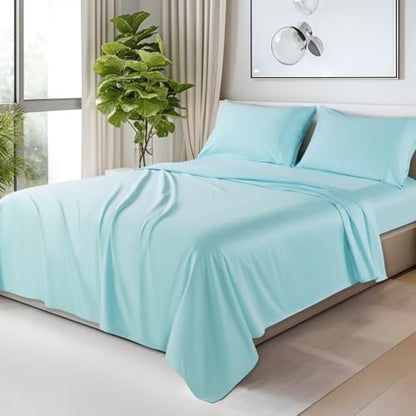 SONORO KATE 100% Egyptian Cotton Sheets,1200 Series,King Size