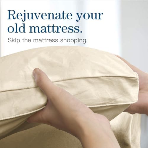 COONP King Mattress Topper, Extra Thick Pillow Top Mattress Pad Cover