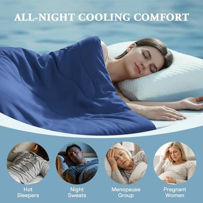 EASELAND Cooling Comforter Twin, Upgraded Double-Sided Q-MAX 0.45+