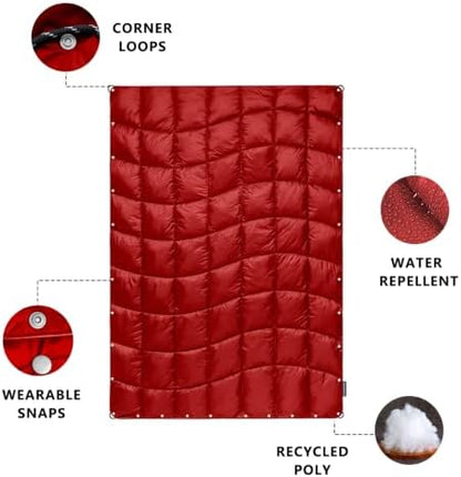 Camping Blanket Puffy Camp Blanket Large Outdoor Blanket