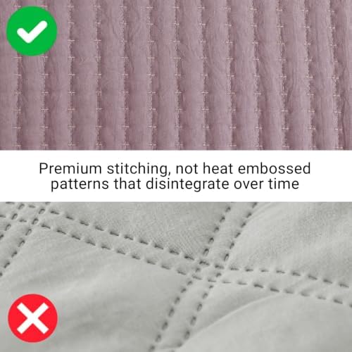 King Size Quilt-Lightweight Bedspreads Dusty Mauve King Quilt Bedding Set