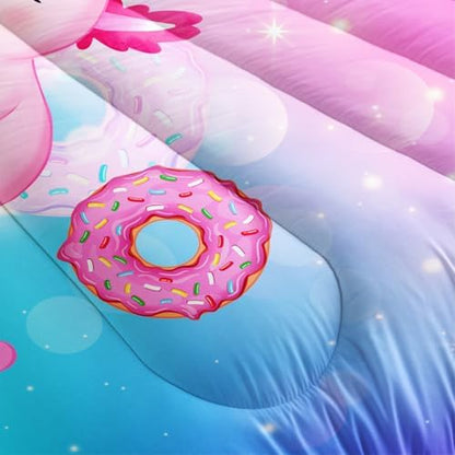 HOSIMA Axolotl King Size Comforter Set Cute Animal Bedding Room Decor for Teen Girls Dessert Milk Tea Donut Bed Princess Toddler Bedding Set Fantasy Bed in a Bag King Size for Adults Kids.