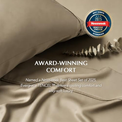 EverGrace Tencel™ Sheet Set, Breathable & Cooling, Full, Urban Taupe
