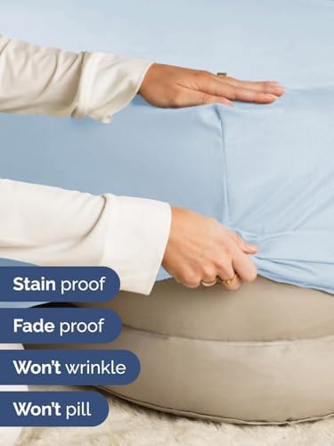 CGK Linens Extra Deep Split King Fitted Sheet Only - Sky Blue