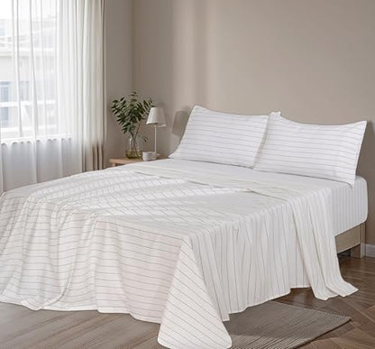 RUVANTI Flannel Sheets Full Size, Running Dots