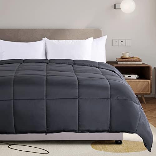 NEXHOME PRO Cooling Lightweight Comforter Super King, Organic Natural Viscose from Bamboo Duvet Insert?Down Alternative Summer Bedding Blanket for Hot Sleepers,8 Corner Tabs(98"x 120")
