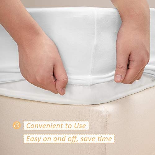 Mrs Awesome Stretch Jersey Box Spring Cover King/Cal King, White