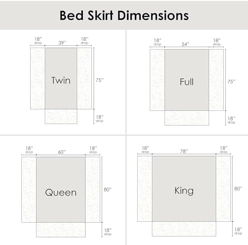 Greenland Home GL-1710GBKQ Paisley Quilted Bed Skirt, Ivory, Queen