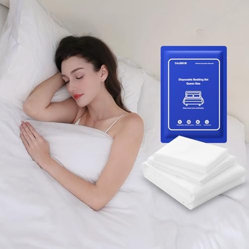 Disposable Bed Sheet Queen Size, Disposable Sheet for Travel 1 Pack
